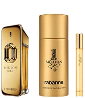 Rabanne Million Gold Eau de Parfum Intense Men's 3-pc Gift Set