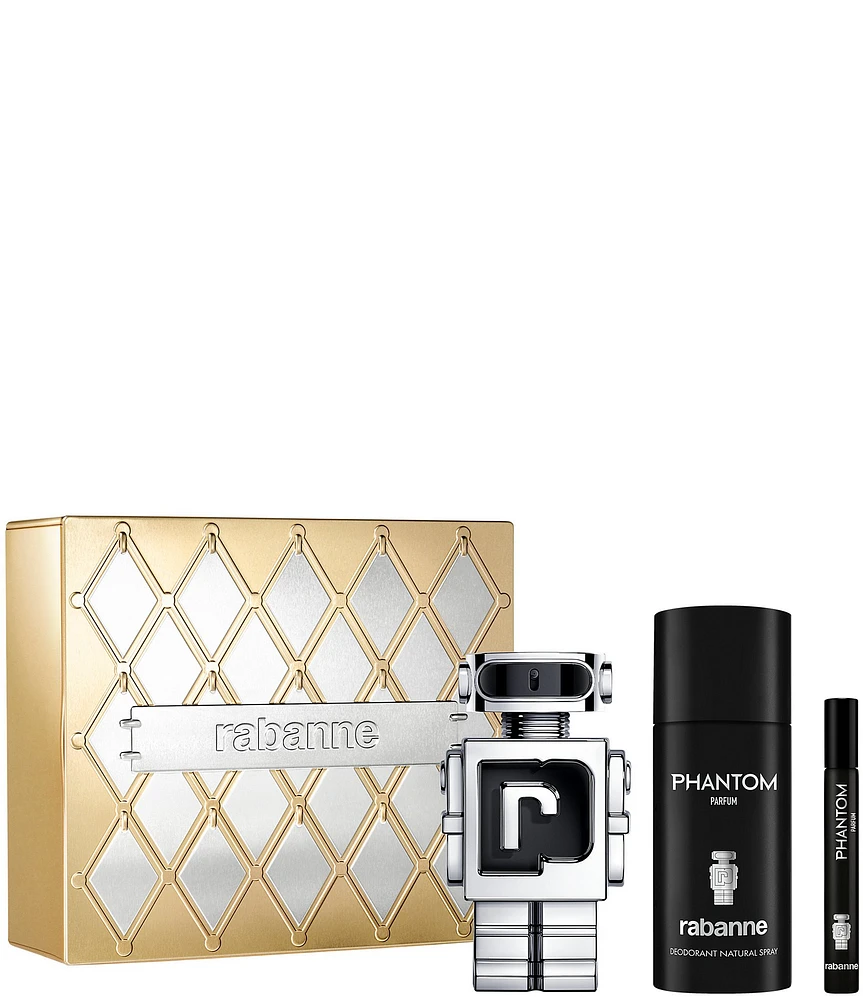 Rabanne Phantom Eau de Toilette Men's 3-pc Gift Set
