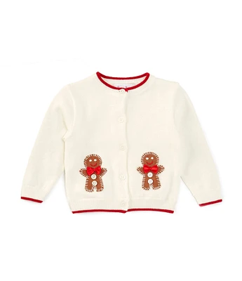 Rachel Riley Baby Girls 12-24 Months Gingerbread Long Sleeve Cardigan