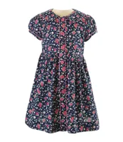 Rachel Riley Little/Big Girls 2-10 Peter Pan Collared Cap Sleeve Button Down Floral Print Dress