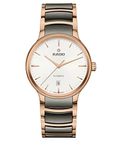 RADO Unisex Centrix Automatic Two Tone Stainless Steel Bracelet Watch