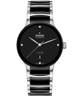 RADO Unisex Centrix Diamonds Automatic Two Tone Stainless Steel Analog Watch