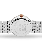 RADO Unisex Florence Classic Diamonds Quartz Analog Two-Tone Stainless Steel Bracelet Watch