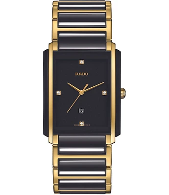 RADO Unisex 31mm Integral Diamonds Analog Ceramic Bracelet Watch