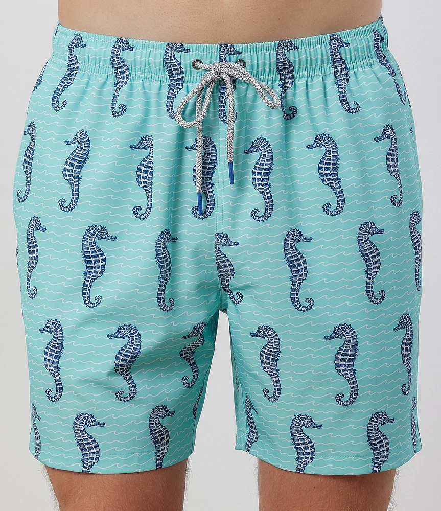 Rainforest Curled Tails 6#double; Inseam Swim Trunks