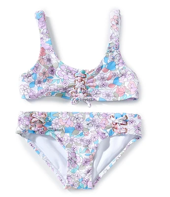 Raisins Big Girls 7-16 Floral-Printed Bikini Top & Matching Bikini Bottom Two-Piece Swimsuit