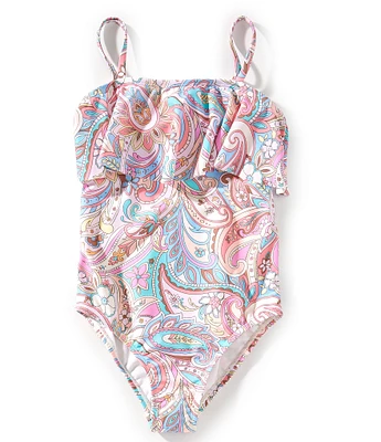 Raisins Big Girls 7-16 Paisley Print One-Piece Swimsuit