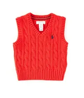 Ralph Lauren Baby Boys 3-24 Months Cable-Knit Cotton Sweater Vest