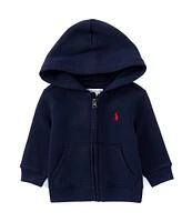 Ralph Lauren Baby Boys 3-24 Months Long Sleeve Hooded Fleece Jacket