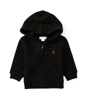 Ralph Lauren Baby Boys 3-24 Months Long Sleeve Hooded Fleece Jacket