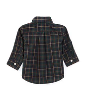 Ralph Lauren Baby Boys 3-24 Months Long Sleeve Plaid Poplin Shirt