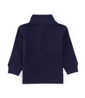 Ralph Lauren Baby Boys 3-24 Months Long Sleeve Quarter-Zip Interlock Pullover