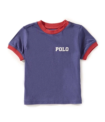Ralph Lauren Baby Boys Short-Sleeve Logo Jersey Ringer T-Shirt