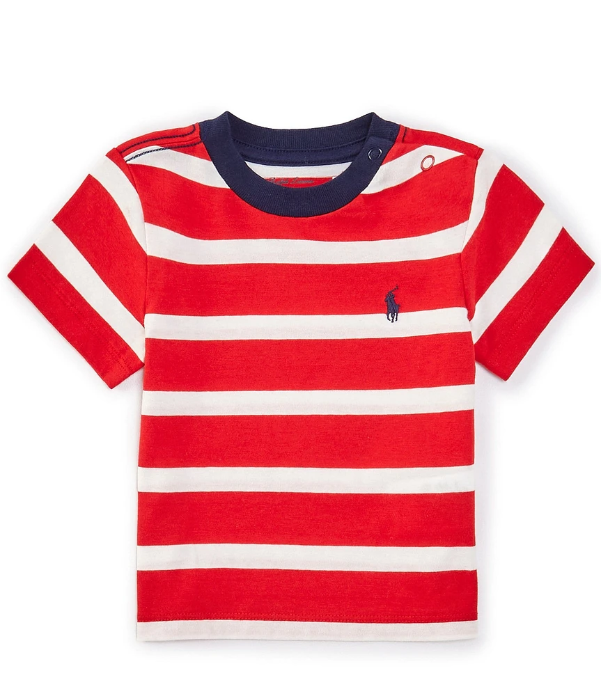 Ralph Lauren Baby Boys 3-24 Months Short Sleeve Striped Jersey Ringer T-Shirt