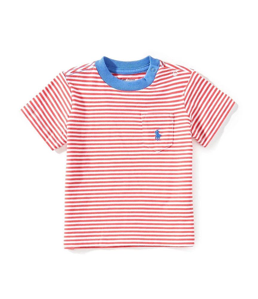 Ralph Lauren Baby Boys 3-24 Months Short-Sleeve Striped Pocket T-Shirt