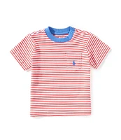 Ralph Lauren Baby Boys 3-24 Months Short-Sleeve Striped Pocket T-Shirt