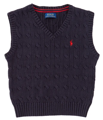 Ralph Lauren Baby Boys 3-24 Months Sleeveless Cable-Knit Sweater Vest