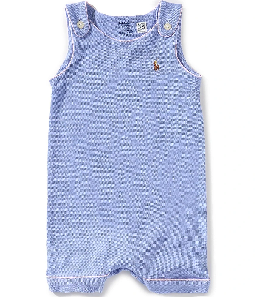 Ralph Lauren Baby Boys 3-24 Months Sleeveless Oxford Mesh Shortall