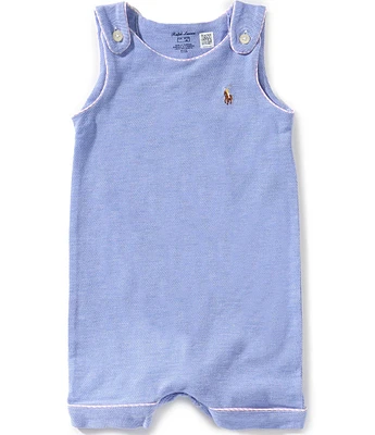 Ralph Lauren Baby Boys 3-24 Months Sleeveless Oxford Mesh Shortall