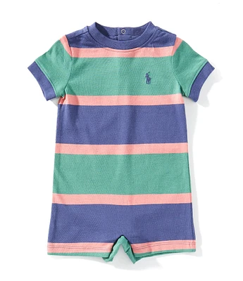 Ralph Lauren Baby Boys Short-Sleeve Striped Jersey Shortall