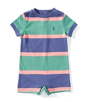 Ralph Lauren Baby Boys Short-Sleeve Striped Jersey Shortall