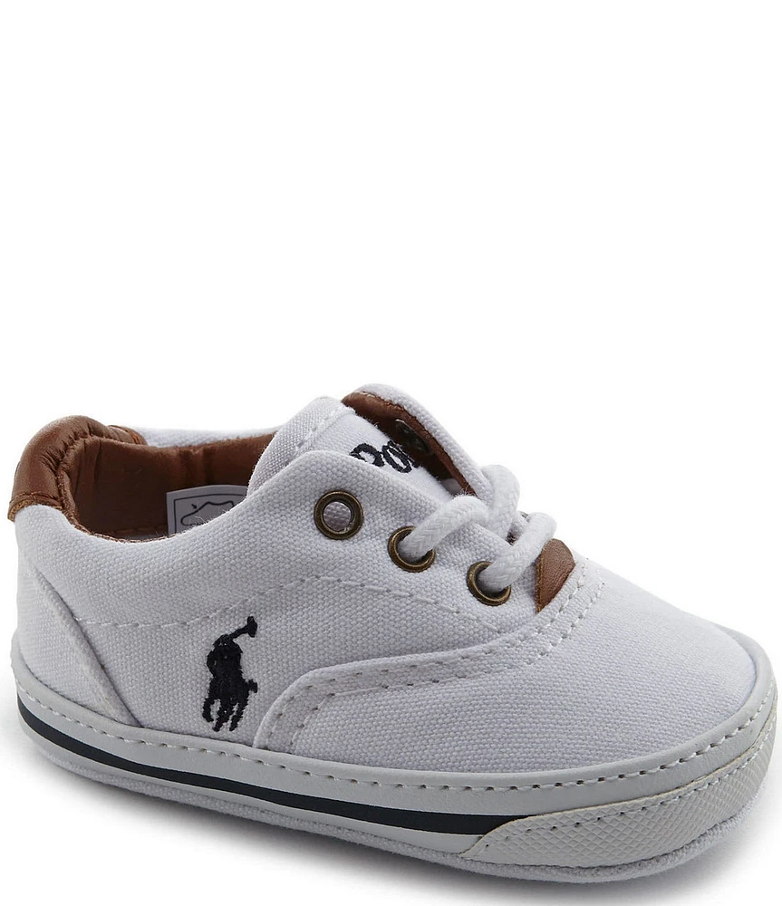 Polo Ralph Lauren Kids' Vaughn Canvas Crib Shoes (Infant)