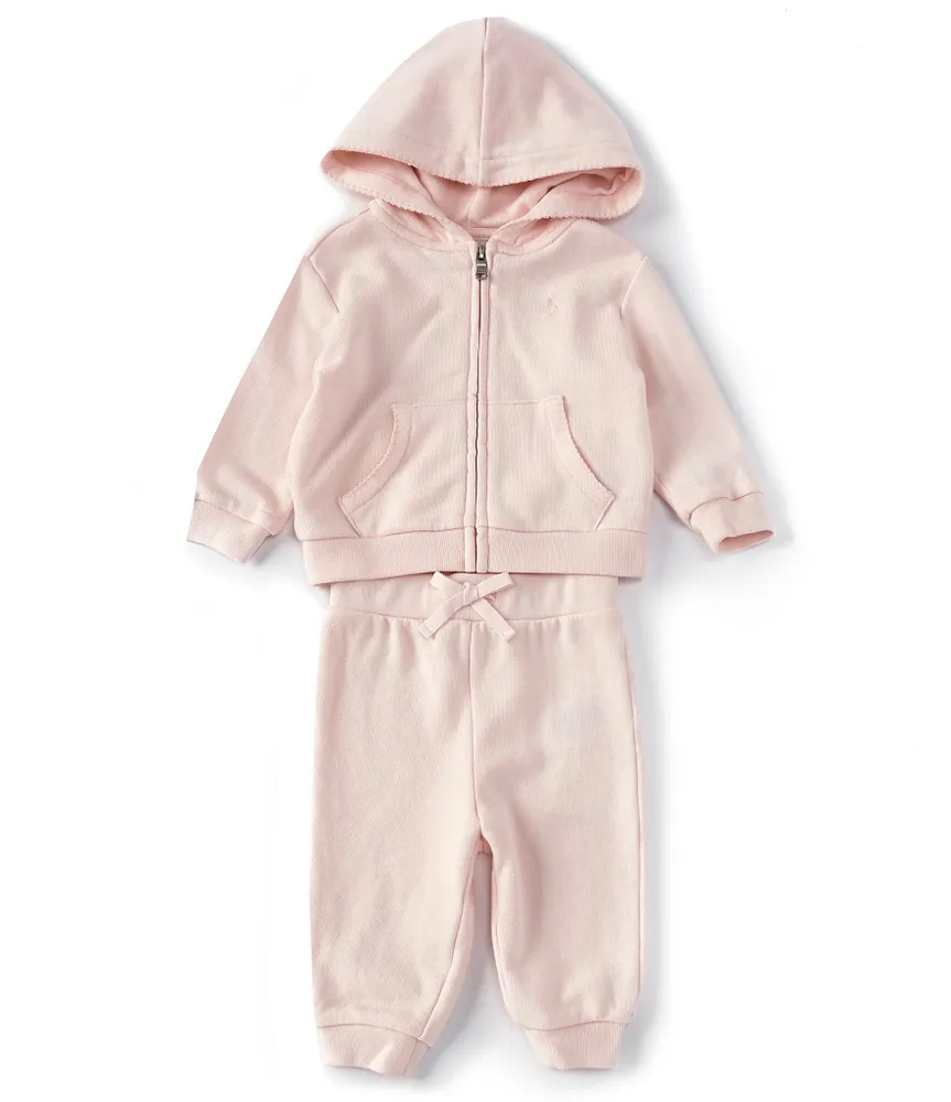 Ralph Lauren Baby Girls 3-24 Months Athletic Terry Fleece Hoodie & Pant Set