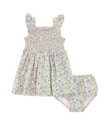 Ralph Lauren Baby Girls 3-24 Months Sleeveless Floral Smocked Dress