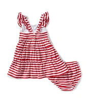 Ralph Lauren Baby Girls 3-24 Months Sleeveless Nautical-Striped Jersey Fit-And-Flare Dress