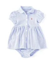 Ralph Lauren Baby Girls 3-24 Months Stripe Knit Oxford Dress & Bloomers Set