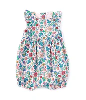 Ralph Lauren Baby Girls 3-6 Months Floral Batiste Bubble Romper