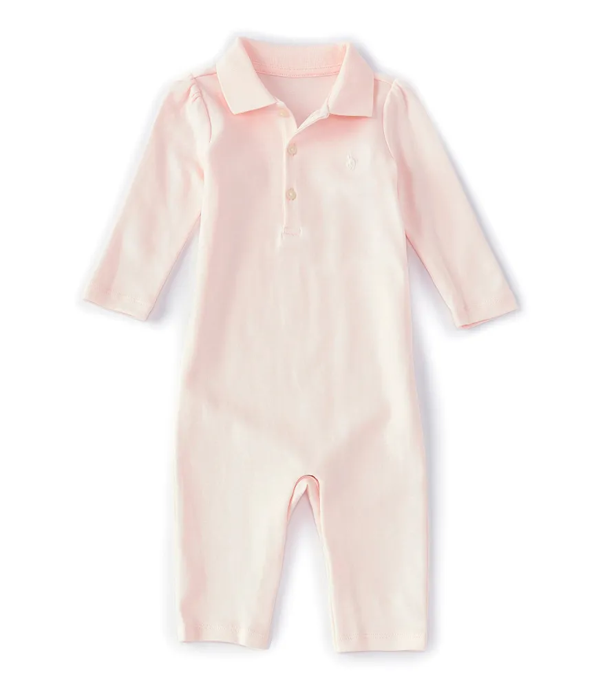 Ralph Lauren Baby Girls Newborn-12 Months Long-Sleeve Polo Coverall