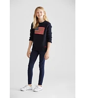 Polo Ralph Lauren Big Girls 7-16 America Flag Sweater