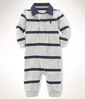 Ralph Lauren Baby Boys Newborn-12 Months Rugby-Stripe Coveralls