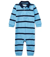 Ralph Lauren Baby Boys Newborn-12 Months Rugby-Stripe Coveralls