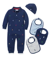 Ralph Lauren Baby Boys Newborn-12 Months Schiffli-Embroidered Coverall