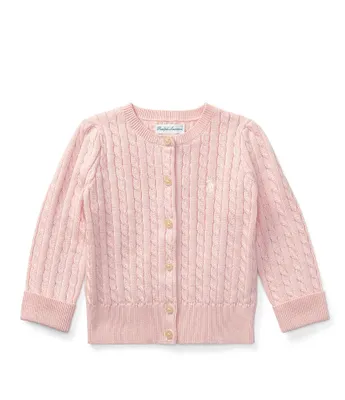 Ralph Lauren Baby Girls 3-24 Months Mini Cable-Knit Cardigan