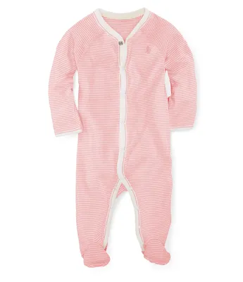 Ralph Lauren Baby Girls Newborn-9 Months Striped Footed Coveralls