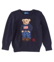 Polo Ralph Lauren Little Boys 2T-7 Americana Polo Bear Sweater