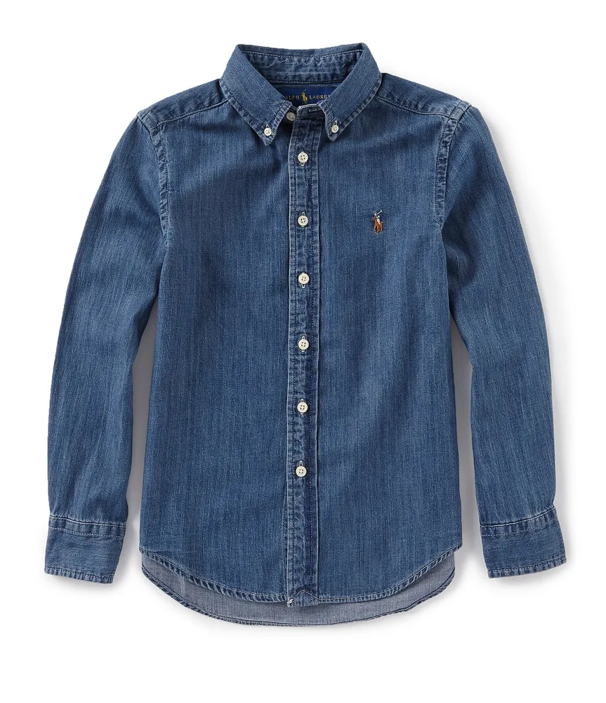 Polo Ralph Lauren Little Boys 2T-7 Long-Sleeve Denim Sportshirt