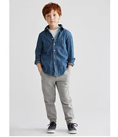 Polo Ralph Lauren Little Boys 2T-7 Long-Sleeve Denim Sportshirt