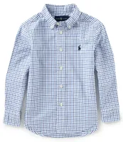 Polo Ralph Lauren Little Boys 2T-7 Long-Sleeve Checked Plaid Poplin Shirt