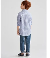 Polo Ralph Lauren Little Boys 2T-7 Long-Sleeve Checked Plaid Poplin Shirt