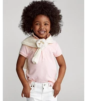 Polo Ralph Lauren Childrenswear Little Girls 2T-6X Mesh Polo Shirt