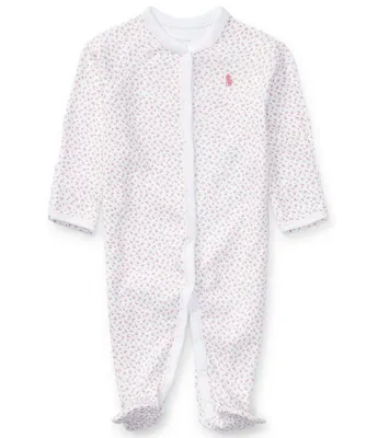 Ralph Lauren Baby Girls Newborn-9 Months Dainty Floral Printed Footed Coverall