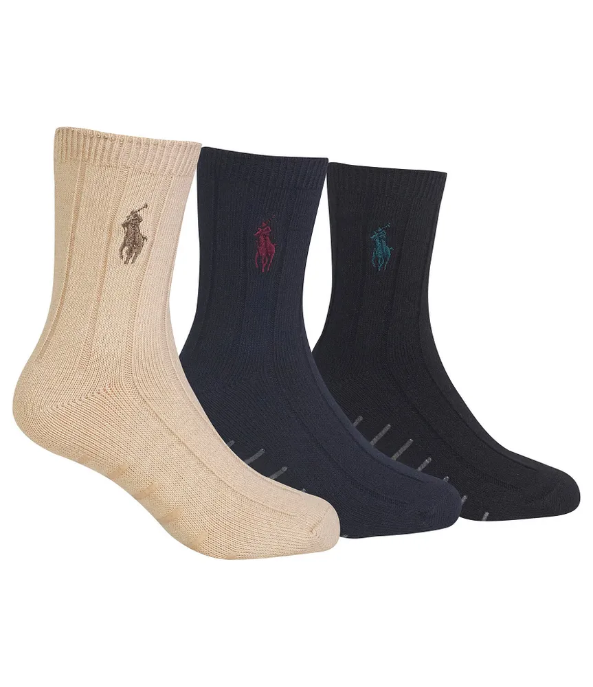 Polo Ralph Lauren Little/Big Boys 2-11 3-Pack Dress Socks