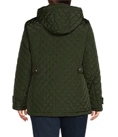 Ralph Lauren Plus Size Quilted Stand Collar Barn Jacket