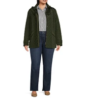 Ralph Lauren Plus Size Quilted Stand Collar Barn Jacket