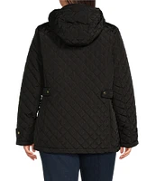 Ralph Lauren Plus Size Quilted Stand Collar Barn Jacket