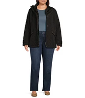 Ralph Lauren Plus Size Quilted Stand Collar Barn Jacket